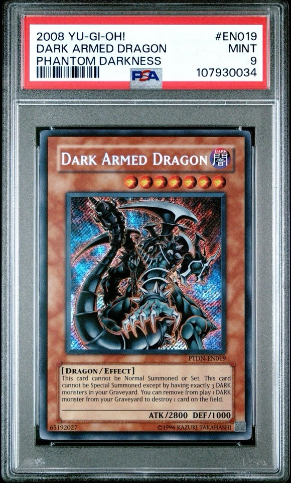 2008 YU-GI-OH! PTDN-PHANTOM DARKNESS #EN019 DARK ARMED DRAGON PSA 9 - Image 1 of 1