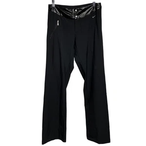 Nike NWT Wide Leg Boot Cut Athletic Pants Leather Waist Small (2365) - Picture 1 of 8