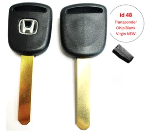 1 NEW Ignition Car Key for Honda Insight 2010-2014 Blank id 48 Chip Transponder - Foto 1 di 11