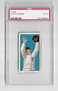 1909 T206 PIEDMONT 350 TOBACCO BASEBALL CARD PSA 3 OTTO KNABE MLB PHILLIES - Picture 1 of 5