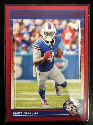 2024 Panini Score Football James Cook Red #29 Buffalo Bills - Image 1 of 2