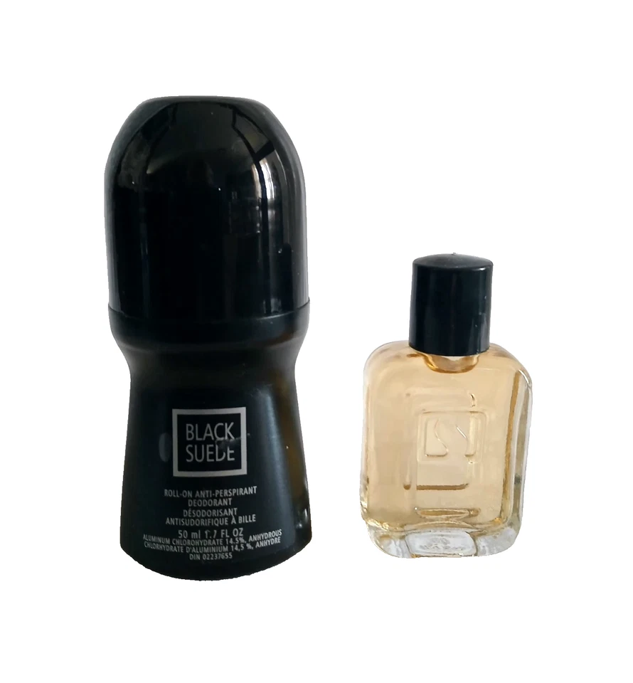 Juego de rollon pequeño y desodorante de gamuza negra Avon Colonia Foto 1 de 1