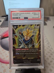Dragon Ball Super Fusion World Trunks : GT FB04-114 PSA - Picture 1 of 2