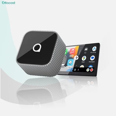 OTTOCAST Mini Cube Adattatore Wireless Carplay Android Auto Wifi 6 Bluetooth 5.4 - Immagine 1 di 4