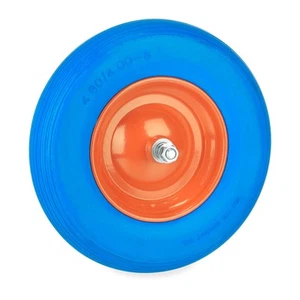 Schubkarrenrad 4.80 4.00-8 Gummirad Vollgummi Achse Ersatzrad Bollerwagenrad - Bild 1 von 11