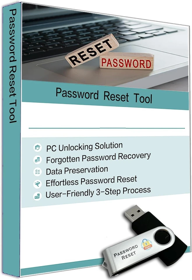 Windows Password Reset USB - Windows 7/8/10/11 Reset Recover Restore - FREE POST - Image 1 of 1