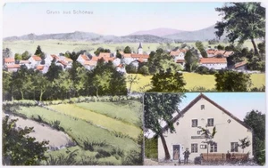 #18 Original AK Gruss aus Schönau Niederbayern wohl Viechtach um 1911 - Bild 1 von 2