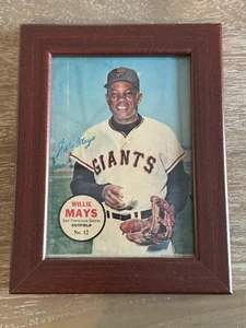 Gerahmter Willie Mays San Francisco Giants Autogramm Replik Druck - Bild 1 von 3