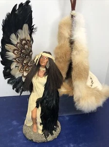 15” Artist Made Native American Running Thunder Tipi/ Signed Shoshone Inspired O - Picture 1 of 24