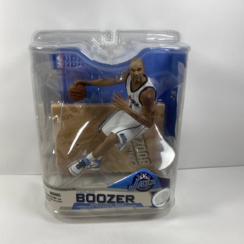Carlos Boozer Utah Jazz NBA McFarlane Series 14 Sports Picks Debut White Jersey Cover