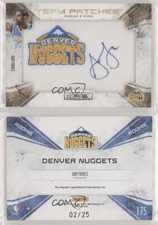 2010-11 Panini Season Update Gold /25 Gary Forbes #175 RPA Rookie Patch Auto RC