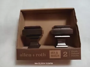 Allen + roth confezione da 2 finiture asta in alluminio bronzo invecchiato - NUOVO - Foto 1 di 2