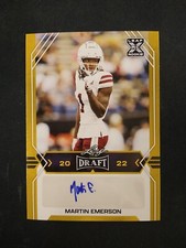 2022 Leaf Draft Martin Emerson Gold Auto RC Rookie CLEVELAND BROWNS