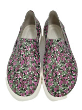 CROCS  Shoes Women Size w9 Pink Floral Slip On Breathable Comfort Shoes 204623