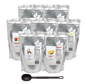Tea Zone Premium Powder Mix for Boba Bubble Tea 2.2 Lbs & Scoop Assorted Flavors - Picture 1 of 19