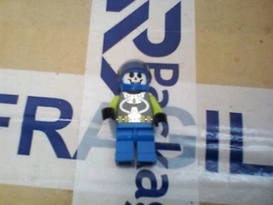 Lego Mini Figure Skull Face Android with Blue Helmet - Picture 1 of 3
