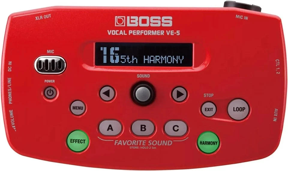 Boss VE-5-RD Vocal Performer Effects Processor Red - Image 1 of 3
