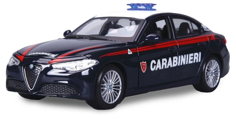 Gw Jm2195631 Bburago 21085-diecast 1 24 Auto ALFA ROMEO Giulia 2016 Polizia