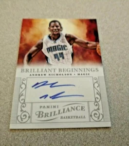 2012-13 Brilliance Brilliant Beginnings Auto #4 Andrew Nicholson Magic - Foto 1 di 2