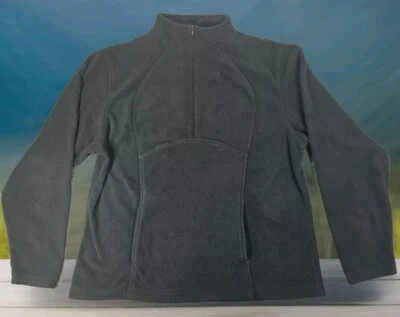 New Balance Fleece Pullover Womens XL Black Quarter Zipper Soft Fuzzy - Image 1 of 4