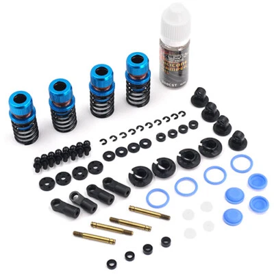 NEW Yeah Racing TATT-022BU Drift Spec Shock-Gear 50mm Damper Set Blue: Tamiya - Image 1 of 2