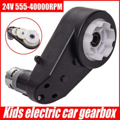 RS555/40000RPM 24V Electric Motor GearBox For Kids Ride-On,Bike Car Toy Parts