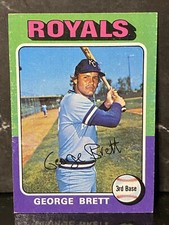 1975 Topps Baseball George Brett Rookie Card #228 Royals RC