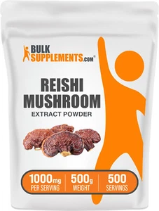 BulkSupplements Reishi Mushroom Extract Powder - 1g per Serving - Picture 1 of 12