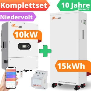 Solaranlage Komplettpaket mit Speicher 15kWh Wechselrichter 10kW Set PV Felicity - Bild 1 von 17