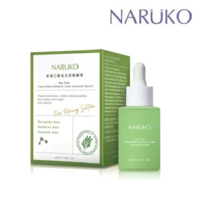 [NARUKO] Tea Tree Triple Effect Blemish Clear Ampoule Serum 30ml NEW - Image 1 of 4