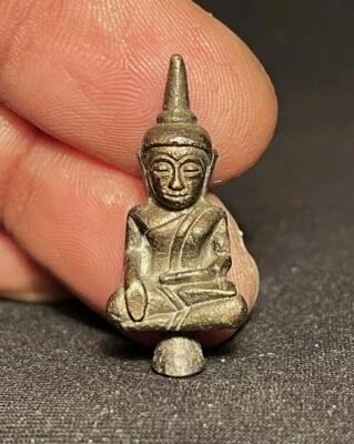 ANTIGUO ฺHERMOSO AMULETO DE BUDA TAILANDÉS, TANGA PHRA YOD AYUTTHAYA, BUENA SUERTE Foto 1 de 4