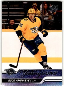2023-24 Upper Deck Young Guns Egor Afanasyev Rookie #226 Nashville Predators