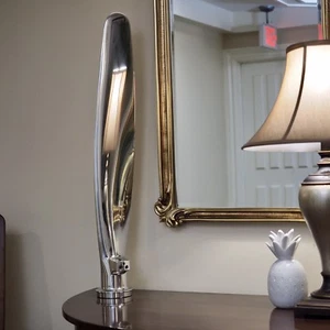 36" Airplane Propeller Blade Piper Seneca II Mirror Polished Chrome Aviation Art - Bild 1 von 11