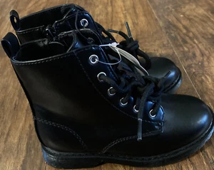 wonder nation Youth Boots Size 10 Black NWT - Picture 1 of 9
