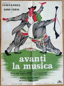 AVANTI LA MUSICA fernandel affiche cinema originale 80x60 '62 - Picture 1 of 1