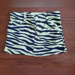 NEW CRAZY 8 Girls 7 blue green Zebra skirt - Picture 1 of 5