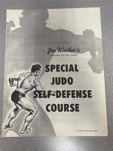 JOE WEIDER "Special Judo Self-Defense Course" bodybuilidng muscle booklet 1959 - Picture 1 of 4