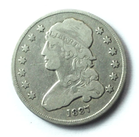 1837 25c Capped Bust Quarter Dollar Twenty Five Cents Philadelphia Cover
