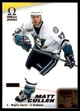 2000-01 PACIFIC OMEGA Matt Cullen /299 Anaheim Mighty Ducks #1 .