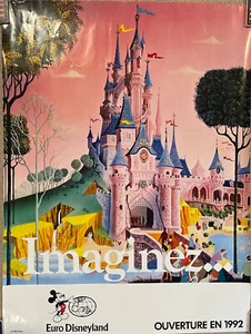 Vintage 1989 EuroDisney 'IMAGINEZ' Promotional Poster! - Picture 1 of 8