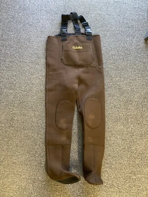 Cabela's Neoprene Stocking Foot Chest Waders Fishing Mens Size Medium Short MS - Image 1 of 4