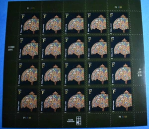 Scott # 3749 * Tiffany Lamp Sheet of 20 * 1¢ U.S. Postage Stamp MNH 2007 - Picture 1 of 1