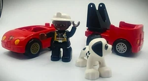 LEGO DUPLO 4 PIECE FIREMAN SET - Picture 1 of 7