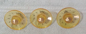 Complete Set of 3 RCA Model SHF-8 Record Player CONTROL KNOBS (1-Volume, 2-Tone) - Picture 1 of 13