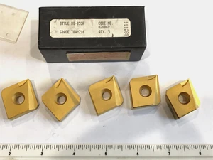 5pcs. TRW Carbide Inserts, Grade TRW-716, Style MI-853R, Tooling, CNC, Lathe - Picture 1 of 2