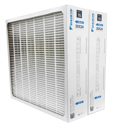 Daikin 0160M00015 (2-Pack) - 20" x 24" x 5" Pleated MERV 15 Replacement Filter