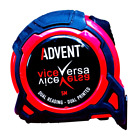 Advent UK 5m Metric Only  Dual Vice Versa Double  Sided Pocket Work Tape  Measure