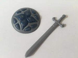 GOLDEN GIRL Parts 1984 Prince KROMA sword + used shield (she-ra motu) Galoob - Picture 1 of 3