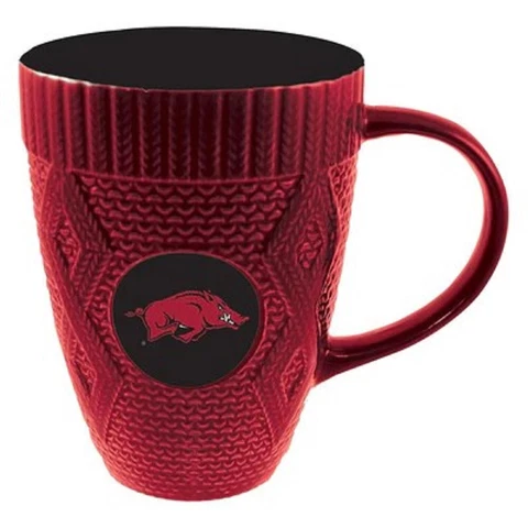Arkansas Razorbacks NCAA Logo Ugly Sweater Ceramic Coffee Mug Tea Cup 16 oz Cover