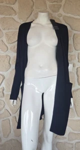 Gilet long bleu marine Rebbel marque Yesta n°A004274 (jr) - Imagen 1 de 7